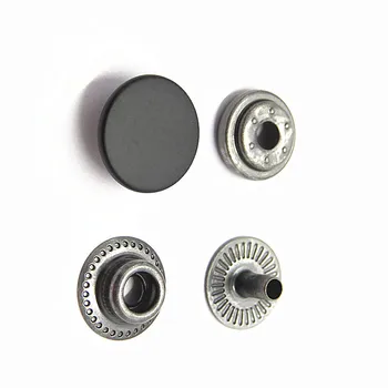 20mm Black Metal Hidden Press Snap Button - Buy Press Stud Buttons 