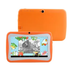 New 7 inch kids tablet PC with silicon case stand,children educational learning android tablet pc