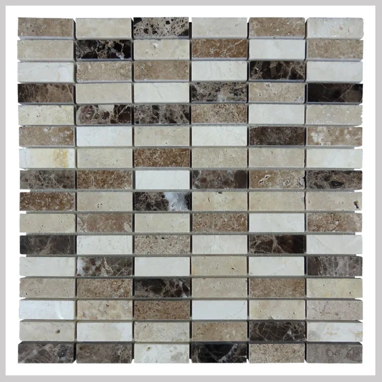 new design brown marble mosaic tile kitchen tile price