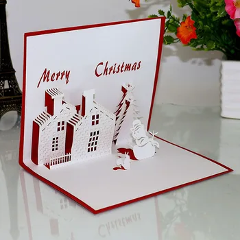 Sweetmade 3d Pop Up Greeting Card Handmade Customized 3d Christmas Cards With Your Best Wish And Greeting Buy Kartu Ucapan Natal Kartu 3d Kartu Natal Product On Alibaba Com