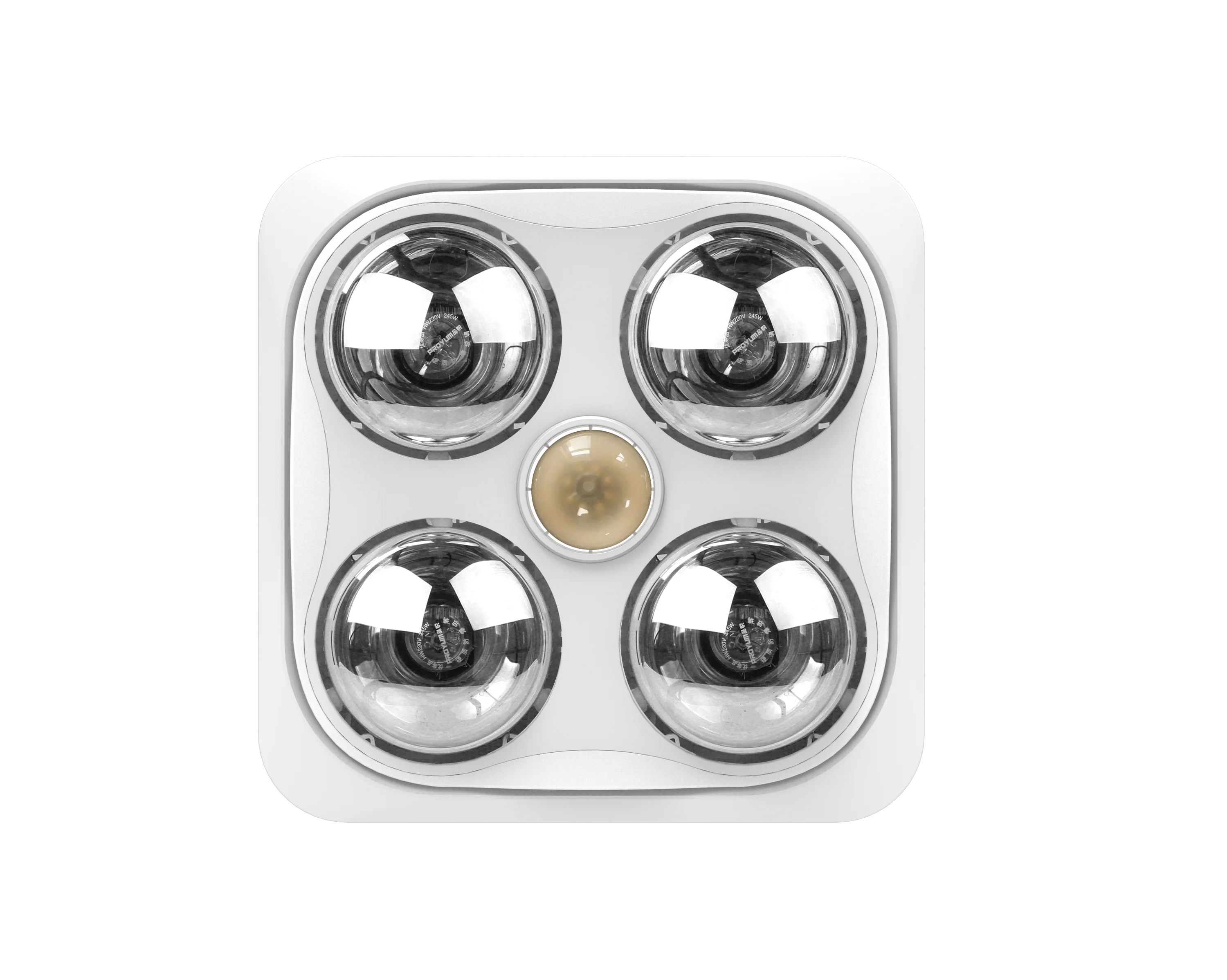 Proyum 4 Infrared Lamp Ceiling Bathroom Heater With Remote Control