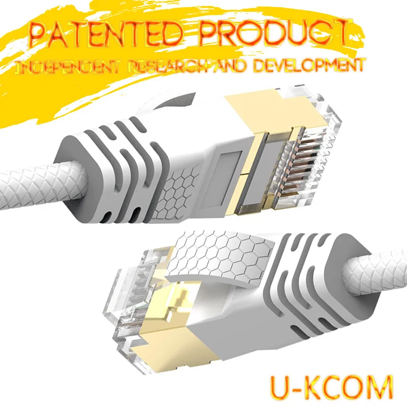 U Kcom Patented Product High Speed Ethernet Rj45 Sstp Cat8 Cable