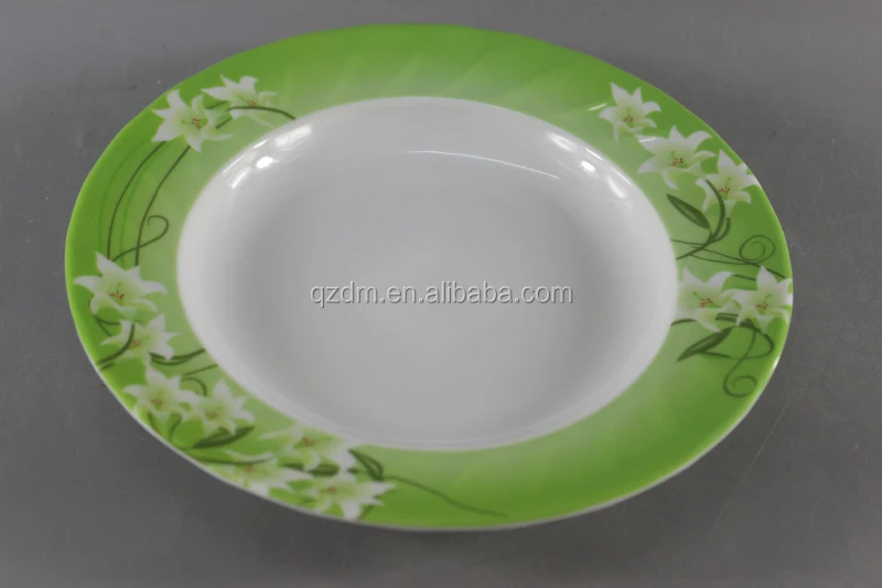 9inch Melamine Wave Suop Plate Plastic Deep Serving Plate