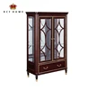 luxury glass door wooden frame home wine cabinet royal design modern display wine cabinet