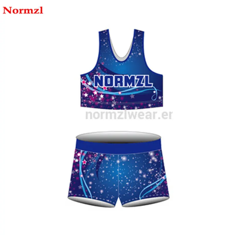 Sublimated Custom Logo Cheer Practice Wear Cheerleader Training Wear