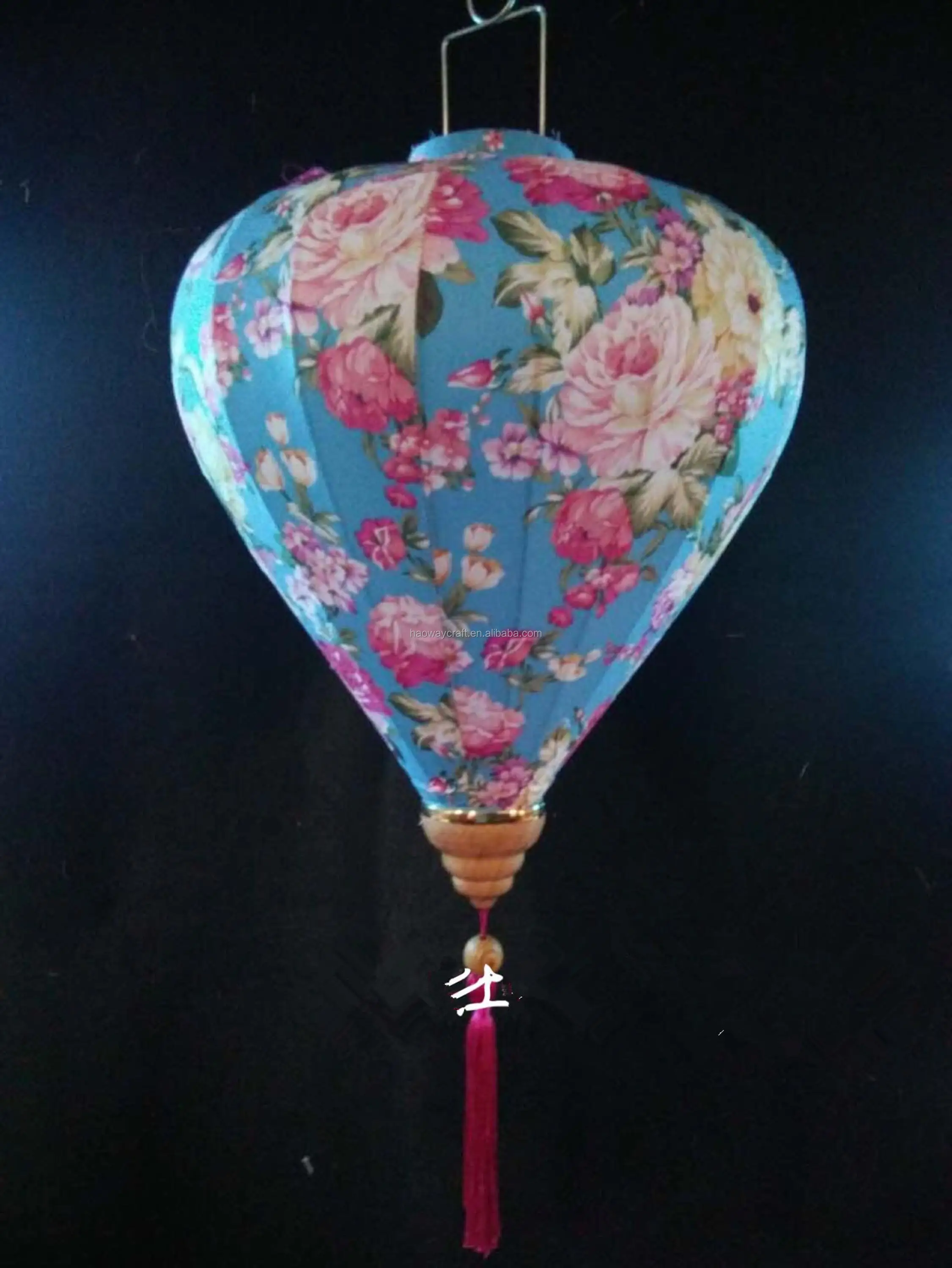 Traditional Chinese Lantern Hanging Silk Lantern Blue Color - Buy Blue