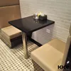Customized solid surface wall mounted dining table