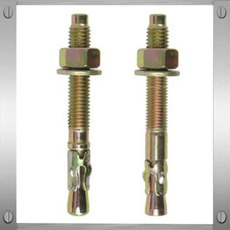 Gi M10 Carbon Steel Zinc Plated Wedge Anchor/through Bolt Buy Gi Wedge Anchors,Eye Bolt Wedge