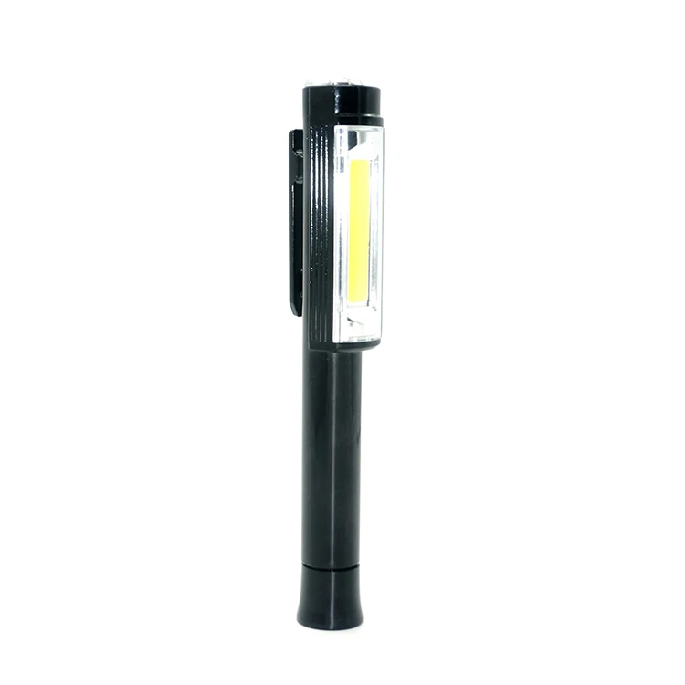 COB LED Work Light With Magnetic Back And Hanging Hook, 3W, 200 Lumens Green 3 X Aa Batteries Supplied