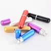 Luxury refillable 6ml pen shape travel twist aluminum spray atomizer perfume glass bottle