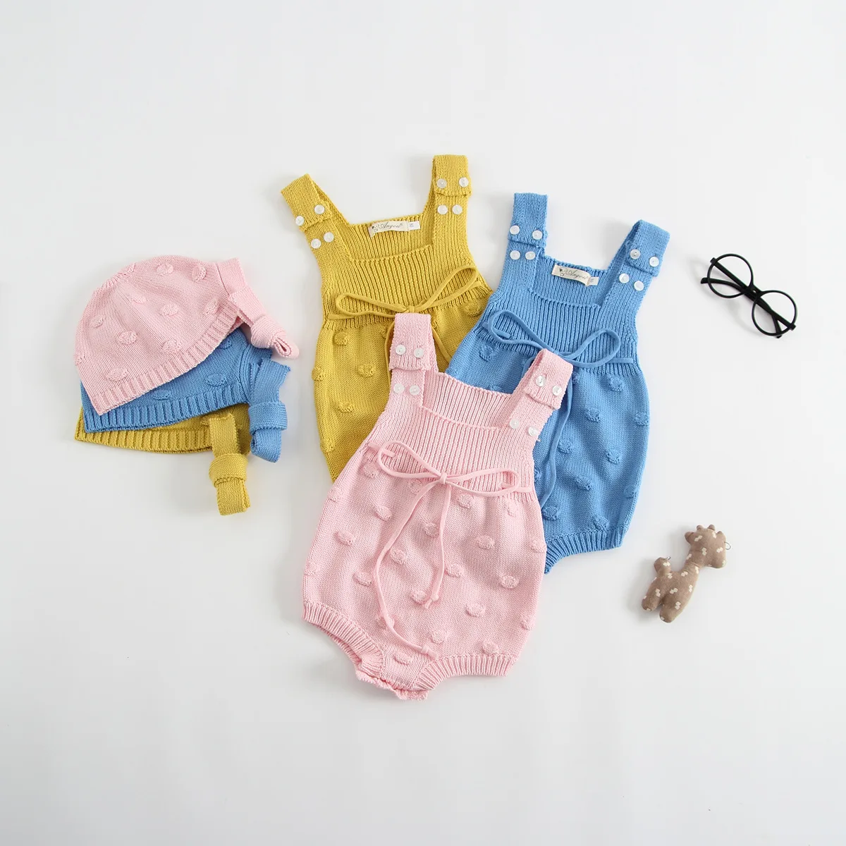 Wholesale Blank Clothes Baby Bubble Romper Baby Ruffle Romper Jumpsuit