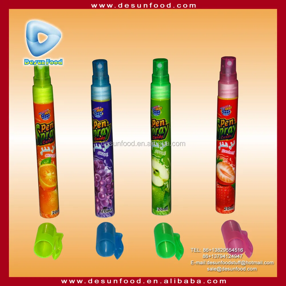 Mixed Fruit Flavor Pen Spray Candy Buy Pen Spray Candy,Fruit Spray