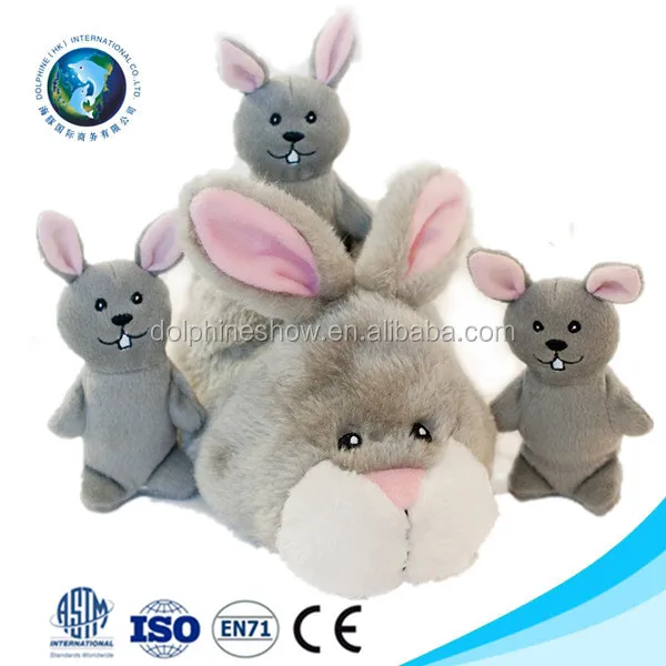 stuffed bunny with long ears pattern