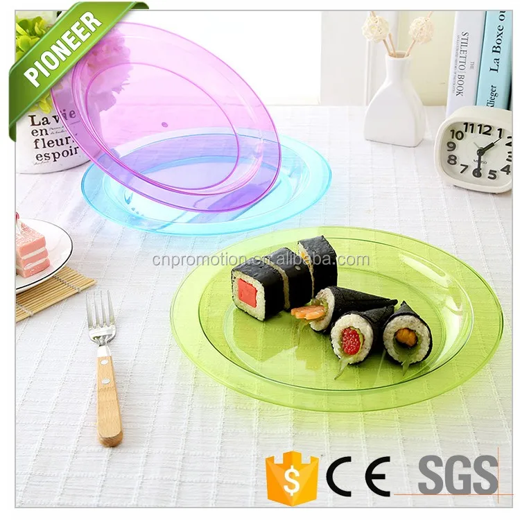 Hard Plastic Multi Color Round Elegant Party Plate - Buy Round Party ...