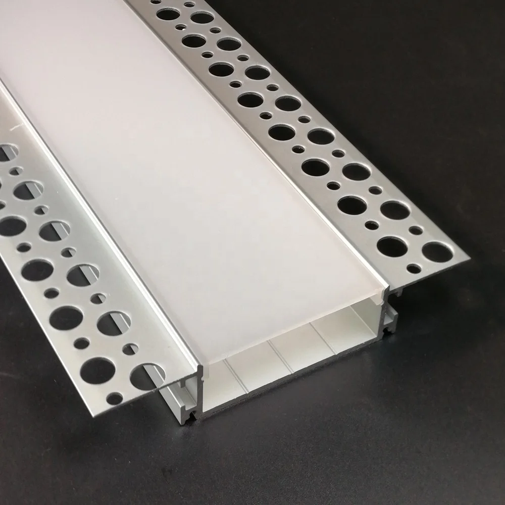 Big High Power Plaster Drywall Aluminum led profile channel for 45mm double row led strip 5050/3528/2835/5730