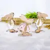 Easter Decorations Wood Easter Rabbit With Easter Egg Ribbon Stand Decoration New Arrival Diy Ornament