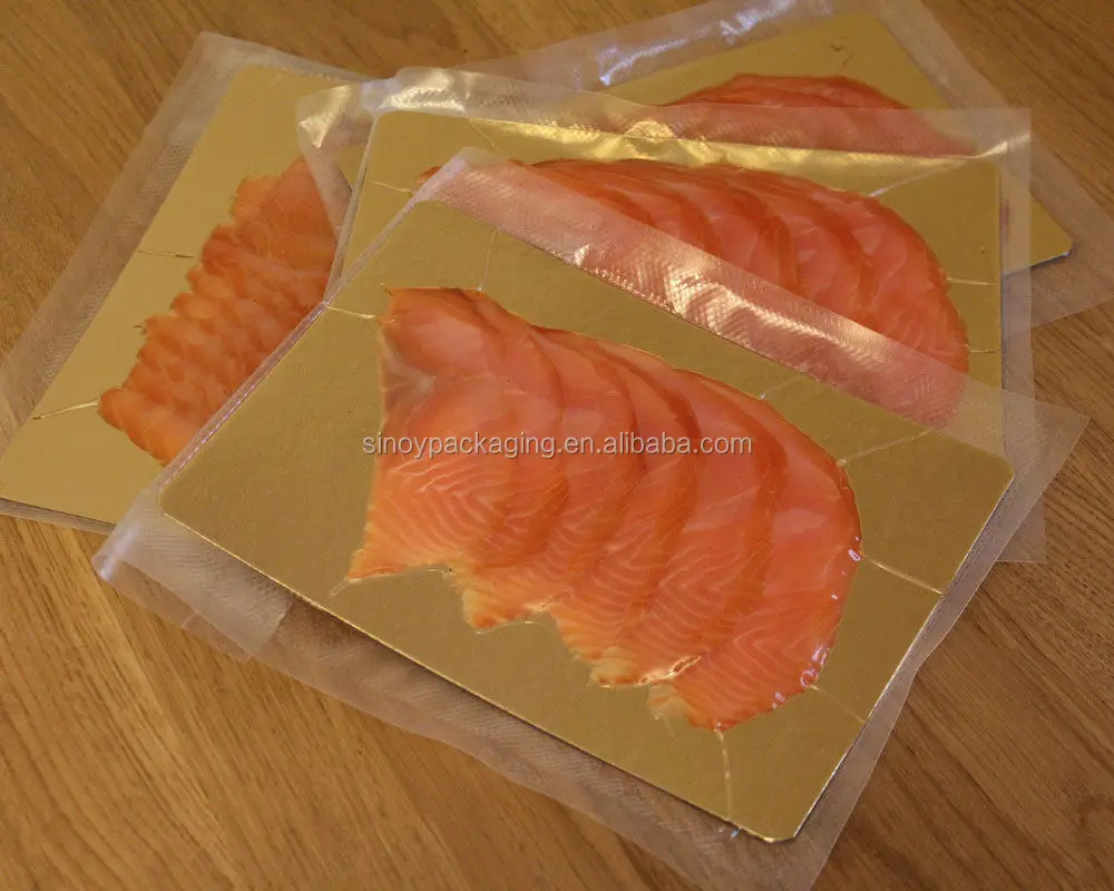 Custom Printed Vacuum Seal Zipper Freezer Frozen Fish Shrimp Packaging