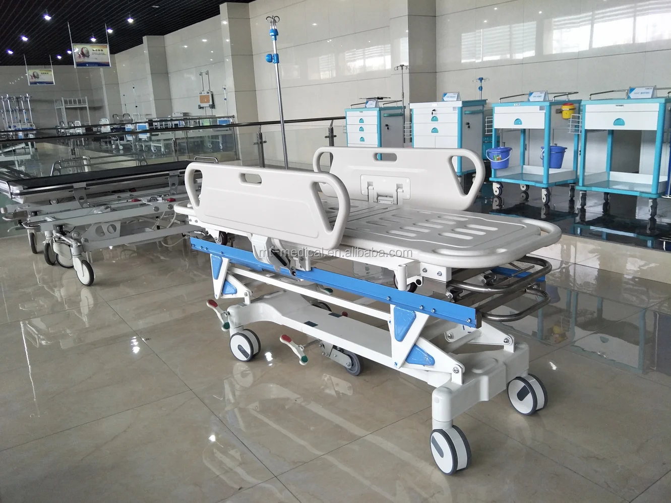 Hospital use medical connecting transport patient stretcher