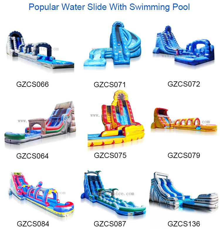 Outdoor Large Inflatable Water Slide Combo For Sale Commercial