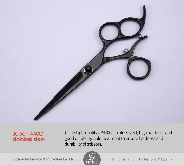 Professional JP440C steel 6.0 inch rotate handle salon barber scissors