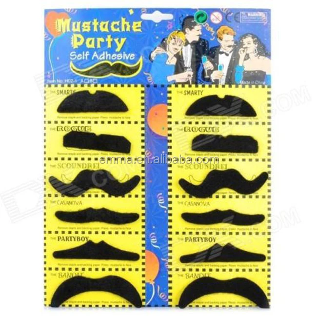 70s BLACK MOUSTACHE,118,MEXICAN,SELF ADHESIVE FANCY DRESS ACCESSORY 