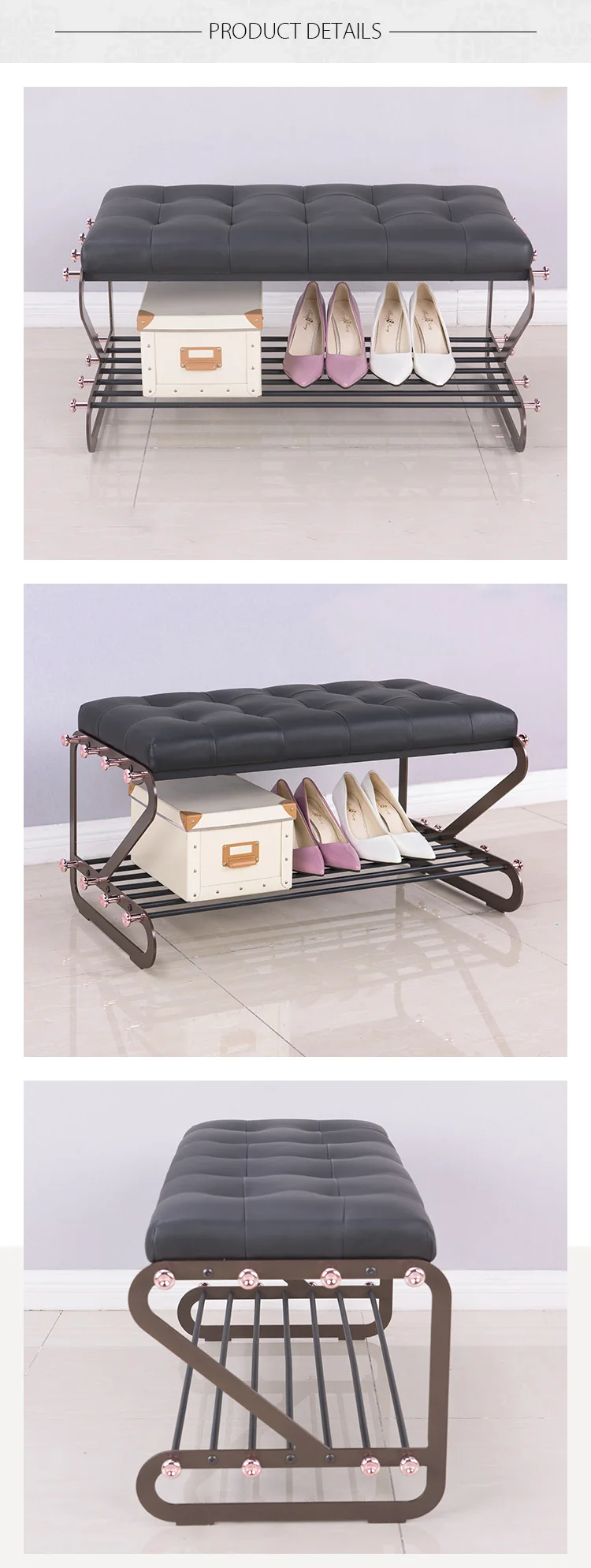 1 Level Commercial Shoe Rack Shelf Storage Bench Commercial Buy 1