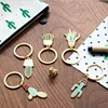 exquisite good quality custom cacti shape mental key ring for promotion gift