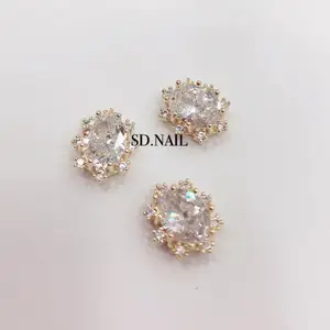 2019 hot new zircon star nail charms rhinestones 3d nail charms nail supplies