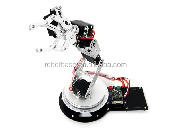 Aluminium Robotic Arm Educational Robot with 32 Channels Servo Control Kit
