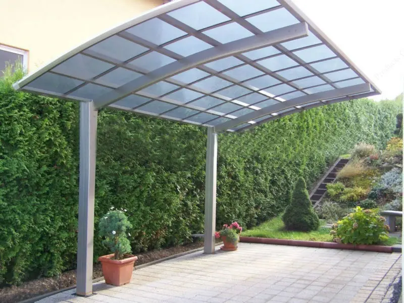Portable Aluminum Frame Carport With Polycarbonate Roof