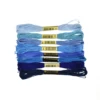 Random rainbow color 8 skeins polyester cotton premium DMC embroidery floss sewing thread for friendship bracelet woven