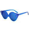 2019 New Personality Cat Eye Sunglasses Women Brand Design Fashion Triangle Shape Transparent Ocean Film Flash Sunglasses UV400