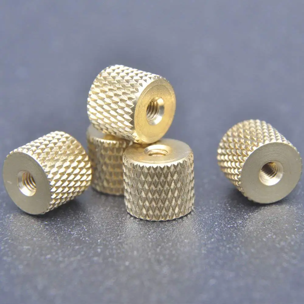 uxcell a16050300ux0487 Knurled Thumb Nuts M6 304 Stainless Steel Metric Knurled Thumb Nuts 5 Pcs for 3D Printer Heated Bed