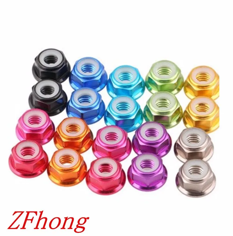 11 Type Colour M2 M3 M4 M5 M6 Aluminum Flange Nylon Lock Nut Buy