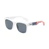 White and Flag Temples Plastic Sunglasses custom sport mens sport sunglasses