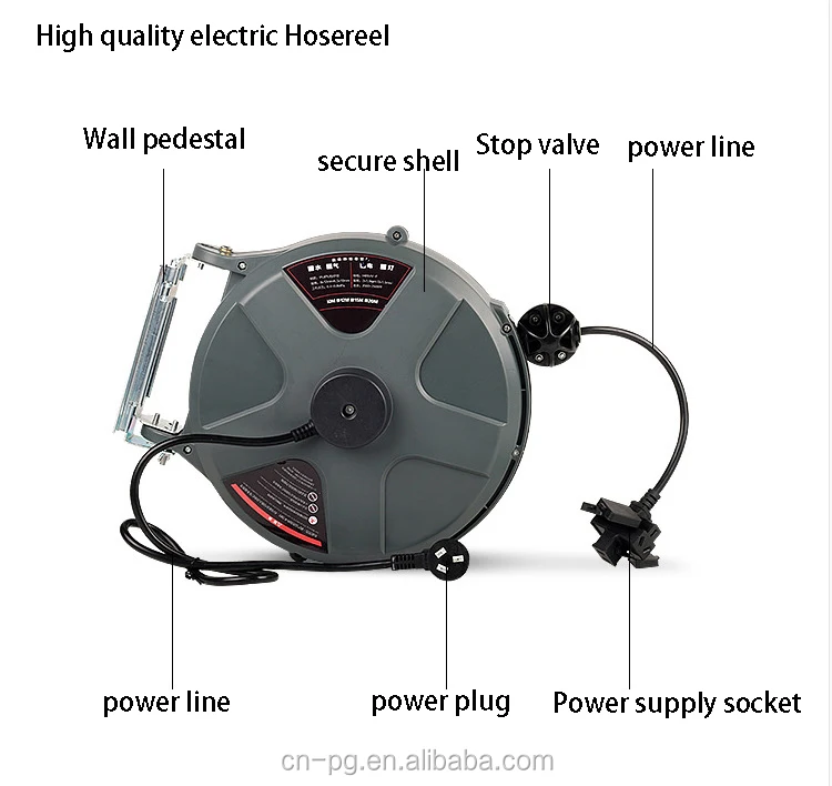 Automatic Retractable Flexible Hose Reel Pu Mesh Air Hose Reel Electric