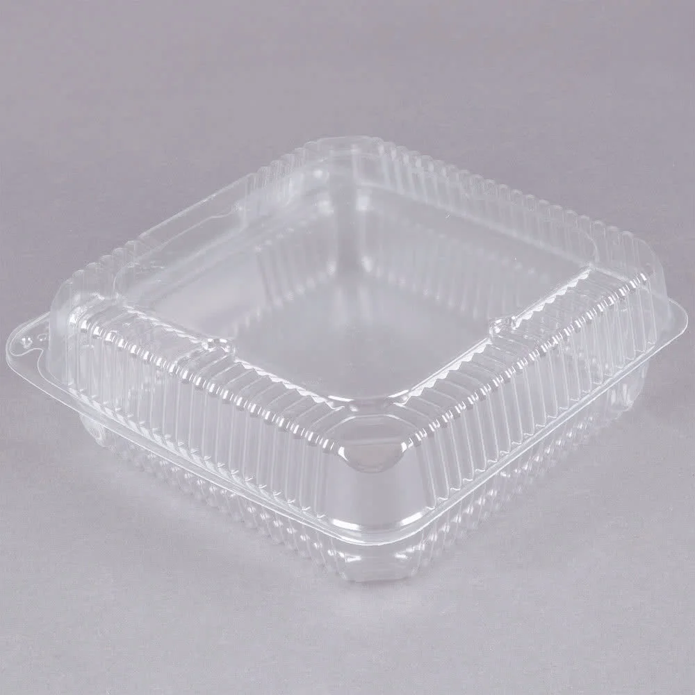 transparent plastic container