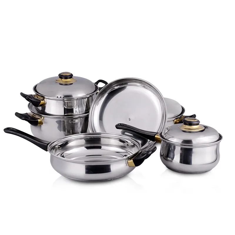Good Quality Induction Bottom 12pcs Stainless Steel Cookware Set Buy