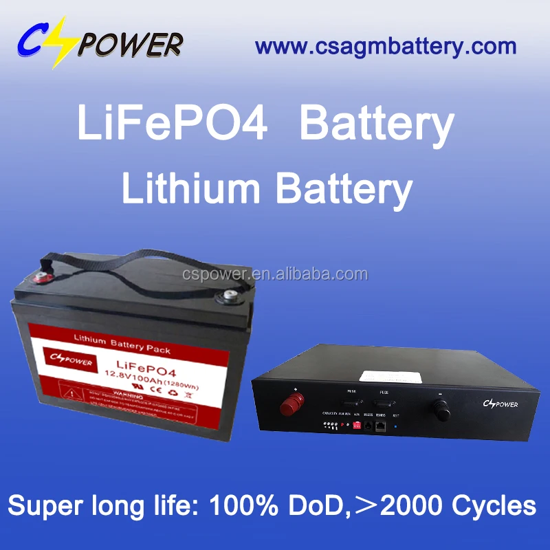 12v 100ah Lithium Iron Phosphate Battery Pack / Lithium Battery ...