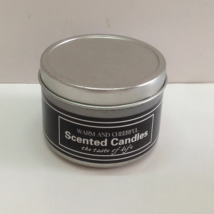 Customized Wholesale Round Candle Tin Buy 4oz Round Tin,Decorative