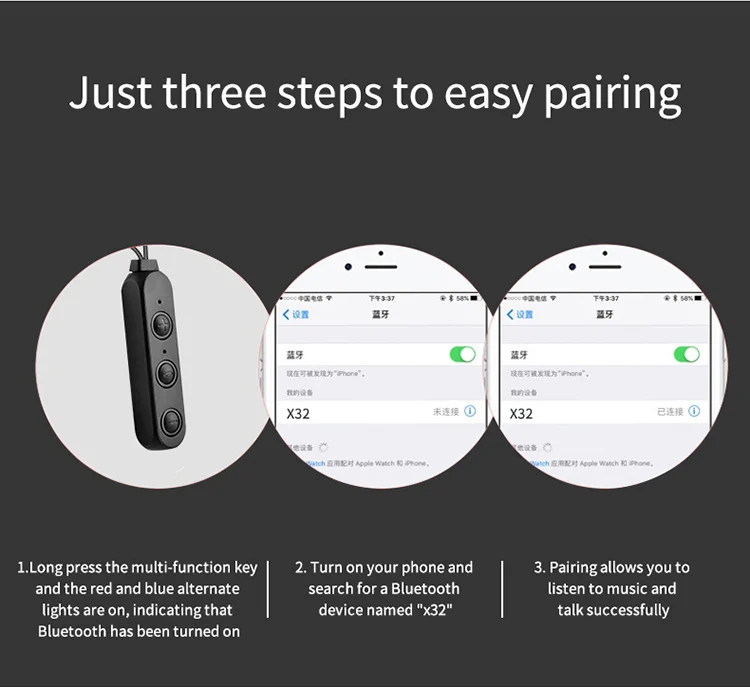 2019 trending amazon sport stereo magnetic neck band bluetooths earphone - ANKUX.COM