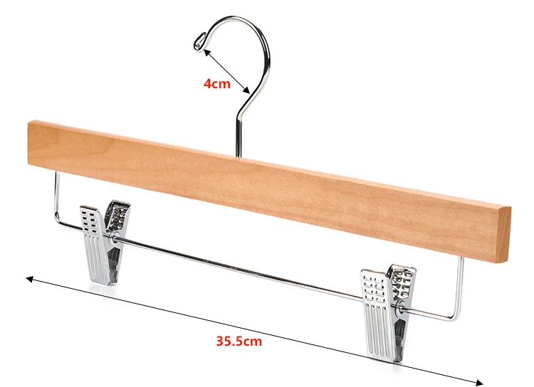 Wholesale Promotion Solid Natural 14 Inch Trouser Wooden Clips Hangers Buy 14 Inch Trouser