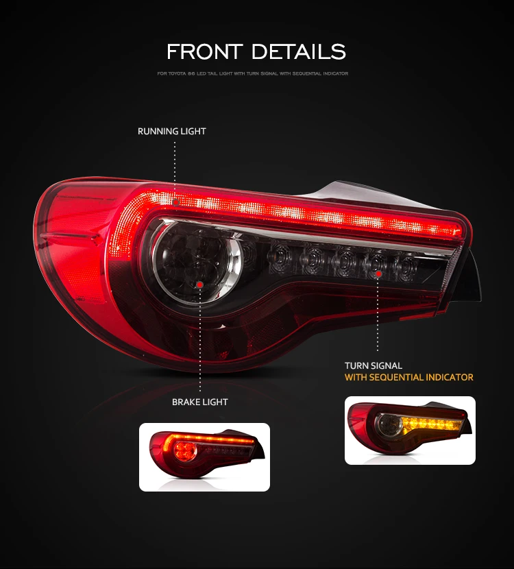 Vland Manufacturing And Wholesale Sequential Gt86&ft86 Rear Lamp 2012