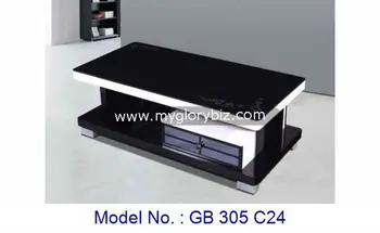 New Design Black Modern Wood Center Coffee Table Tea For Living Room Furniture Low