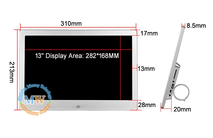 7 inch digital photoframe