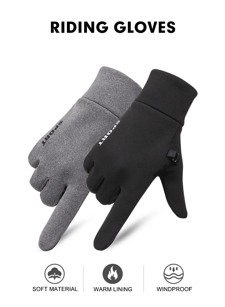 Winter Cycling Gloves for Men | Enhanced Grip | Waterproof & Touch Screen