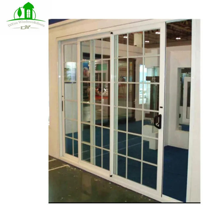 Sliding Doors Closet Cheap Fashionable Grill Aluminum Interior 6063t5