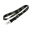 promotional custom printed black neck lanyard small quantity order