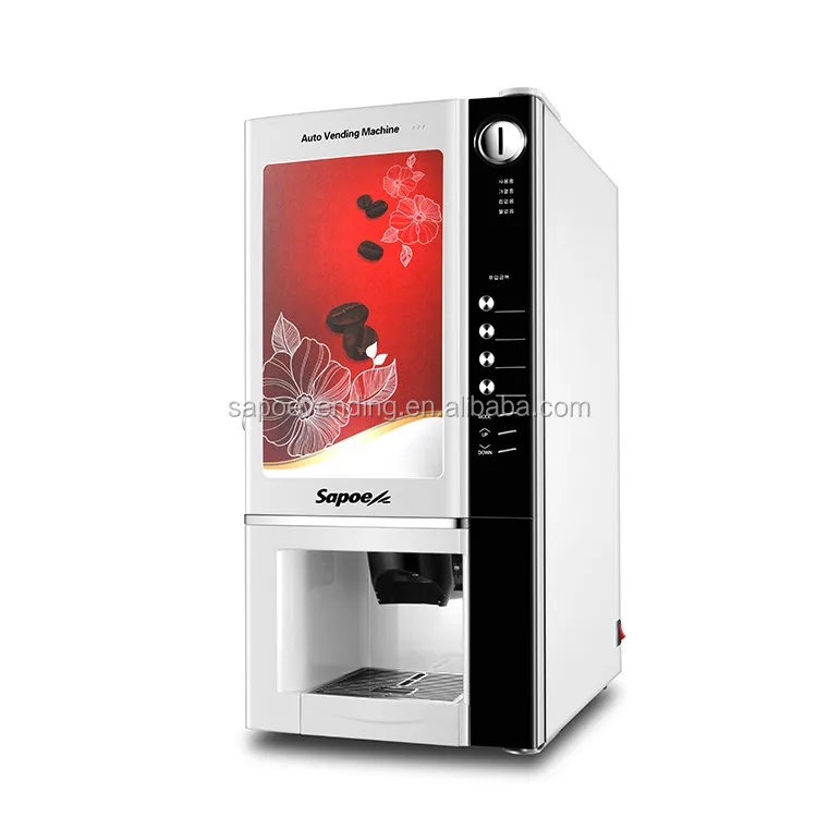 Automatic Commercial Coin Operated Coffee Vending Machine For Various