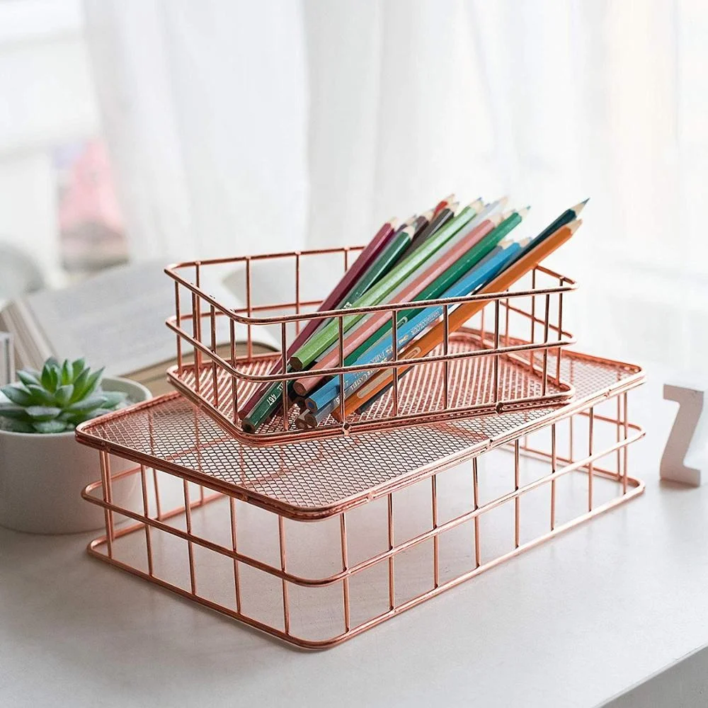 rose gold basket